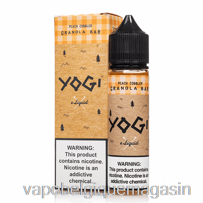 Vape Barre Granola Pêche Cobbler Jetable - E-liquide Yogi - 60ml 6mg